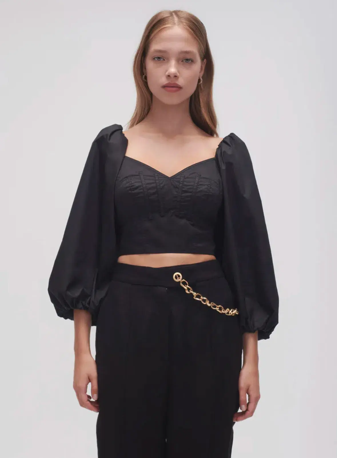 Aje Hester Corsetted Top Black Size AU 12 - Image 2