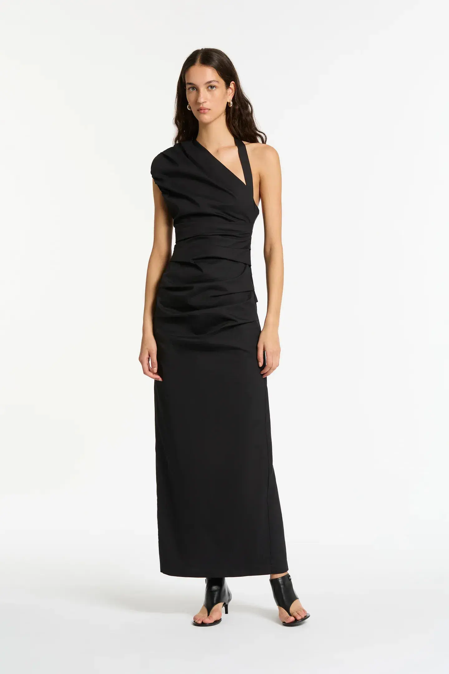 Sir The Label Giacomo Gathered Gown Black Size 1 / AU 8 - Image 1