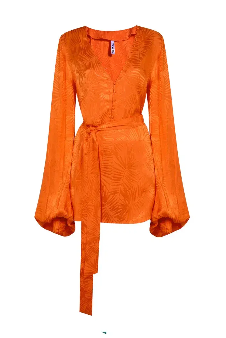 Rat & Boa Harlequin Dress Orange Size AU 6 - Image 4