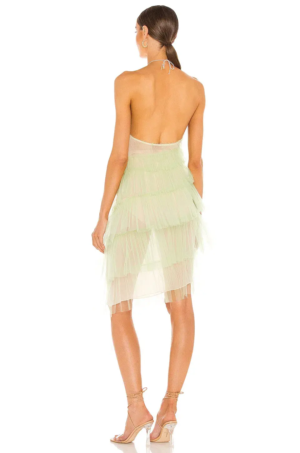 The Bar Kai Dress Knee Length Light Pistachio Size AU 6 for rent on The Volte - main image