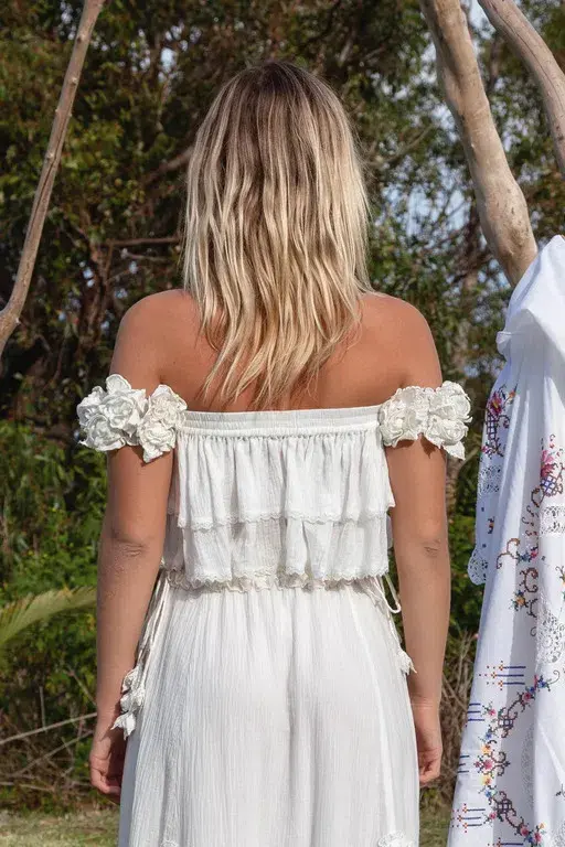 Fillyboo Buttercup Crop Top White Size AU 8 - Image 3