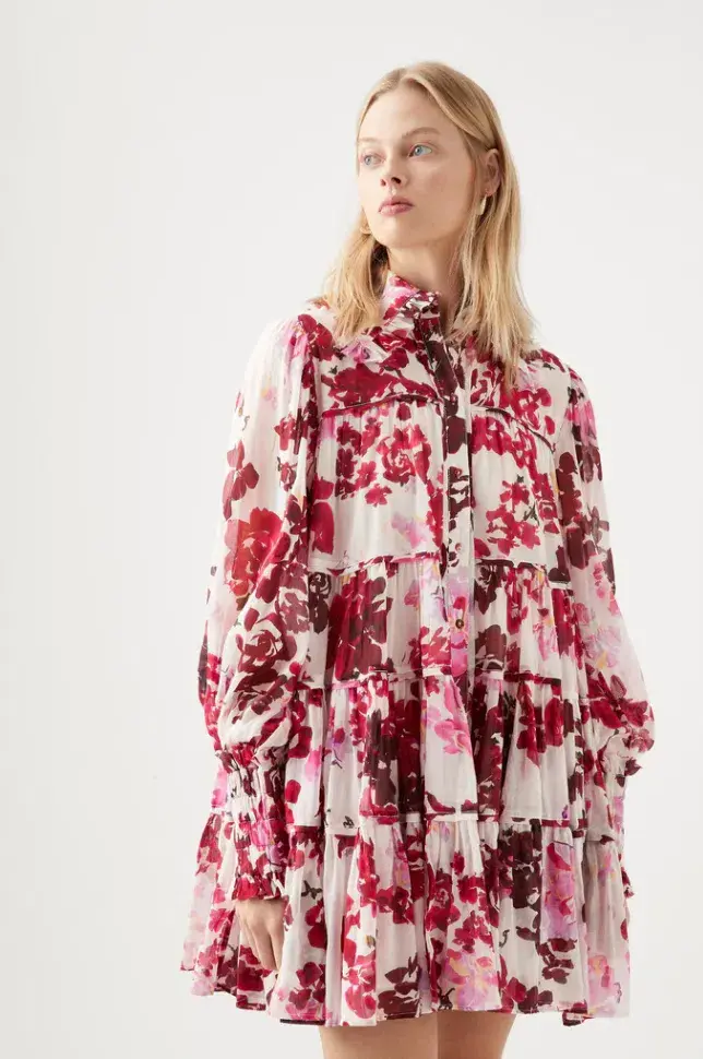 Aje Wilderness Smock Dress Floral Size AU 12 - Image 2