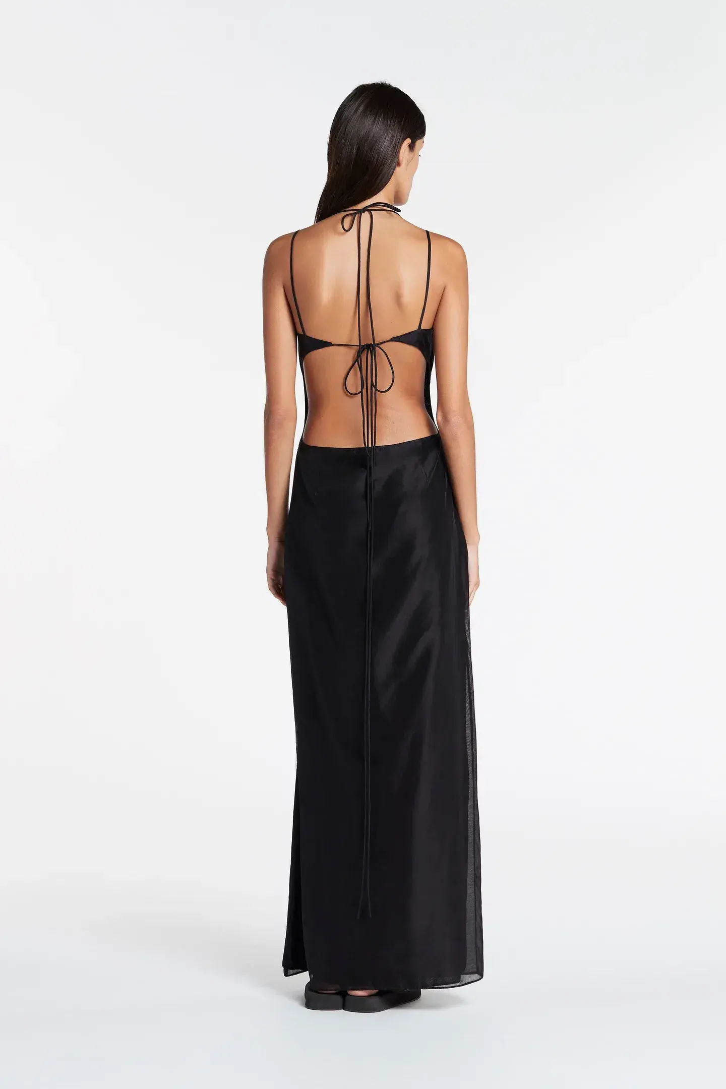 Sir The Label Lucelia Cut Out Midi Dress Black Size AU 8 - Image 2