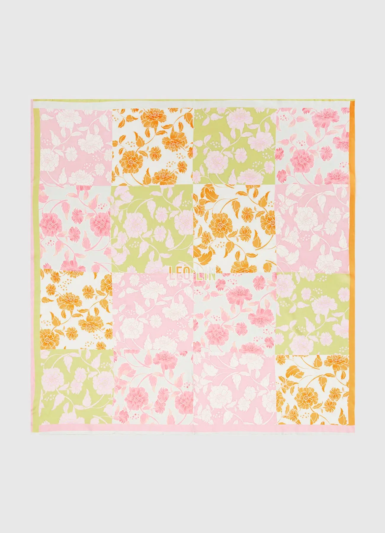 Leo Lin Large Silk Scarf  Anemone Splice Print Size AU 8 - Image 5