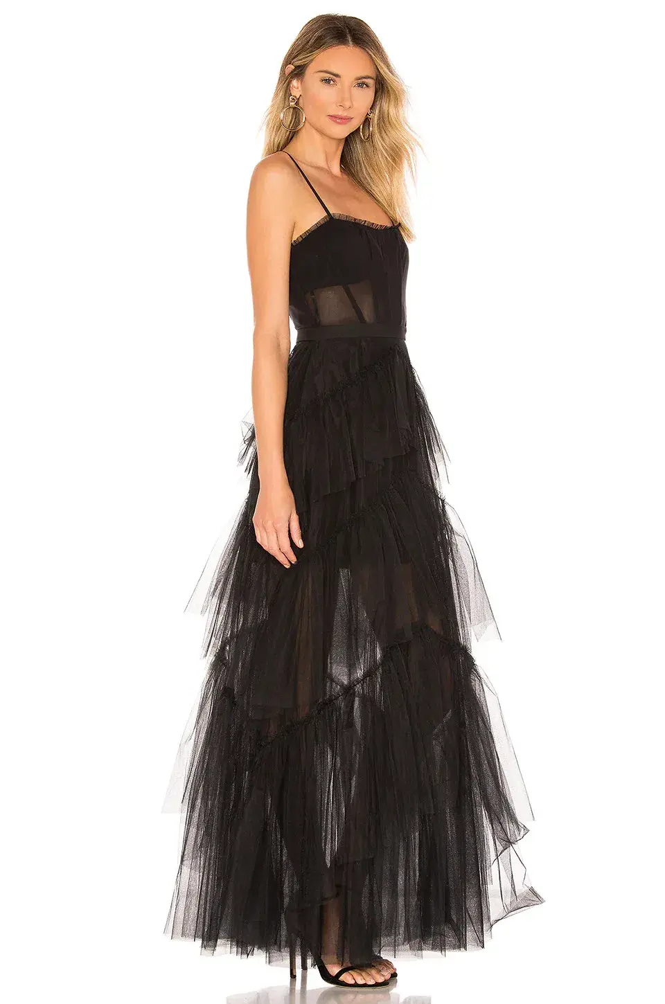 BCBGMAXAZRIA Corset ‘Tulle’ Gown Black Size AU 10 - Image 2