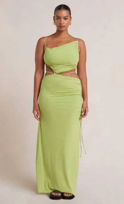 Bec & Bridge Dilkon Maxi Dress Green Size AU 12 - Image 4