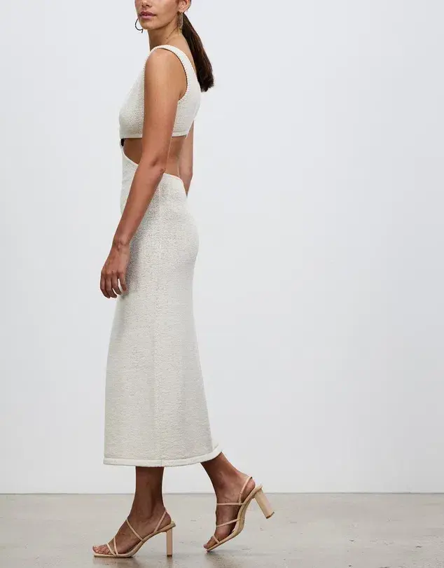 Cult Gaia Bank Dress in Off White Size AU 10  - Image 2