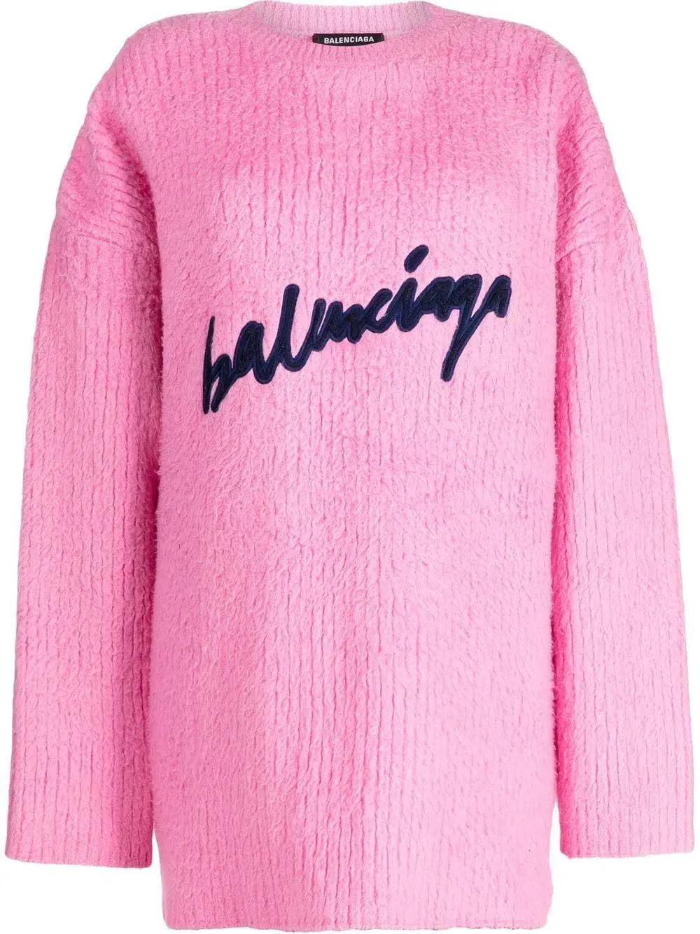 Balenciaga Knitwear Jumper Mini Dress Bubblegum Pink Size M / AU 10 - Image 2