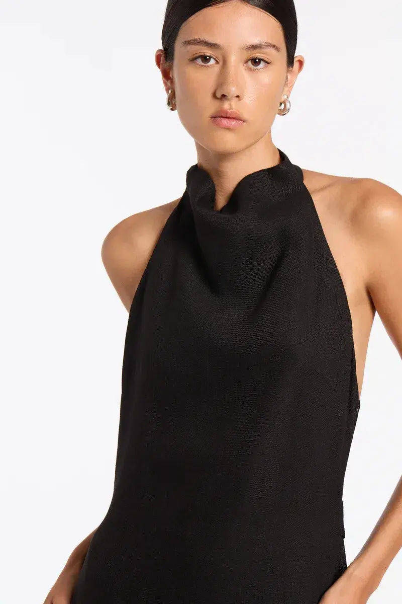 Sir The Label Clemence Midi Black Size 2/AU 10 - Image 4