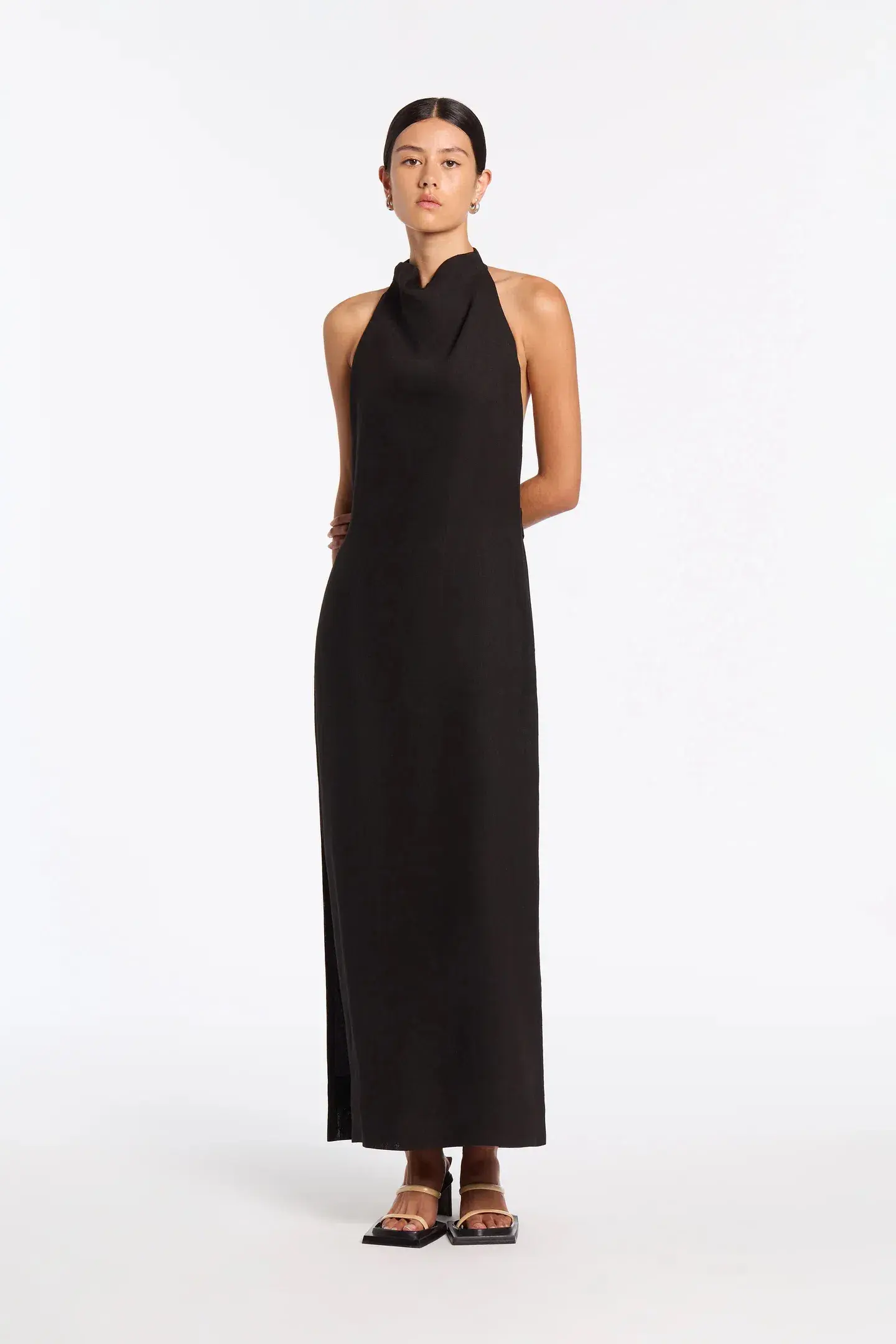 Sir The Label Clemence Midi Black Size 2/AU 10 - Image 2