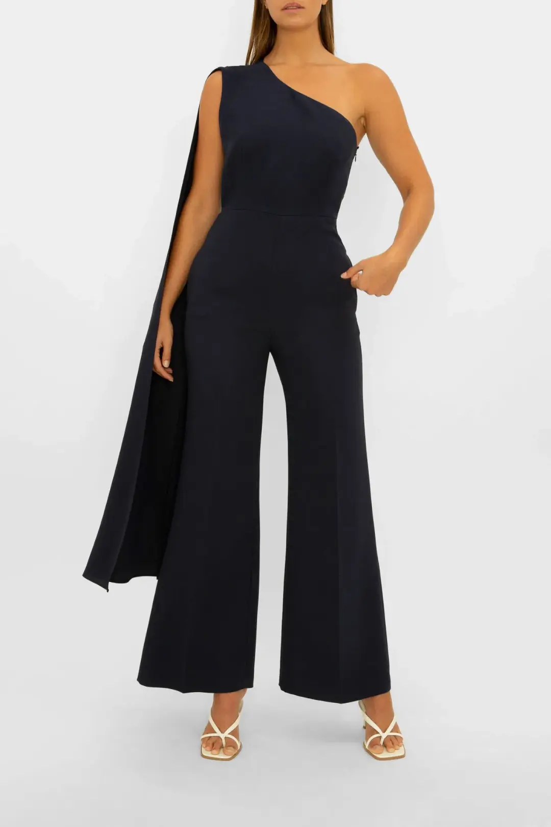 Carla Zampatti Navy Homage to Carla Jumpsuit Navy Size 10  for rent on The Volte - main image
