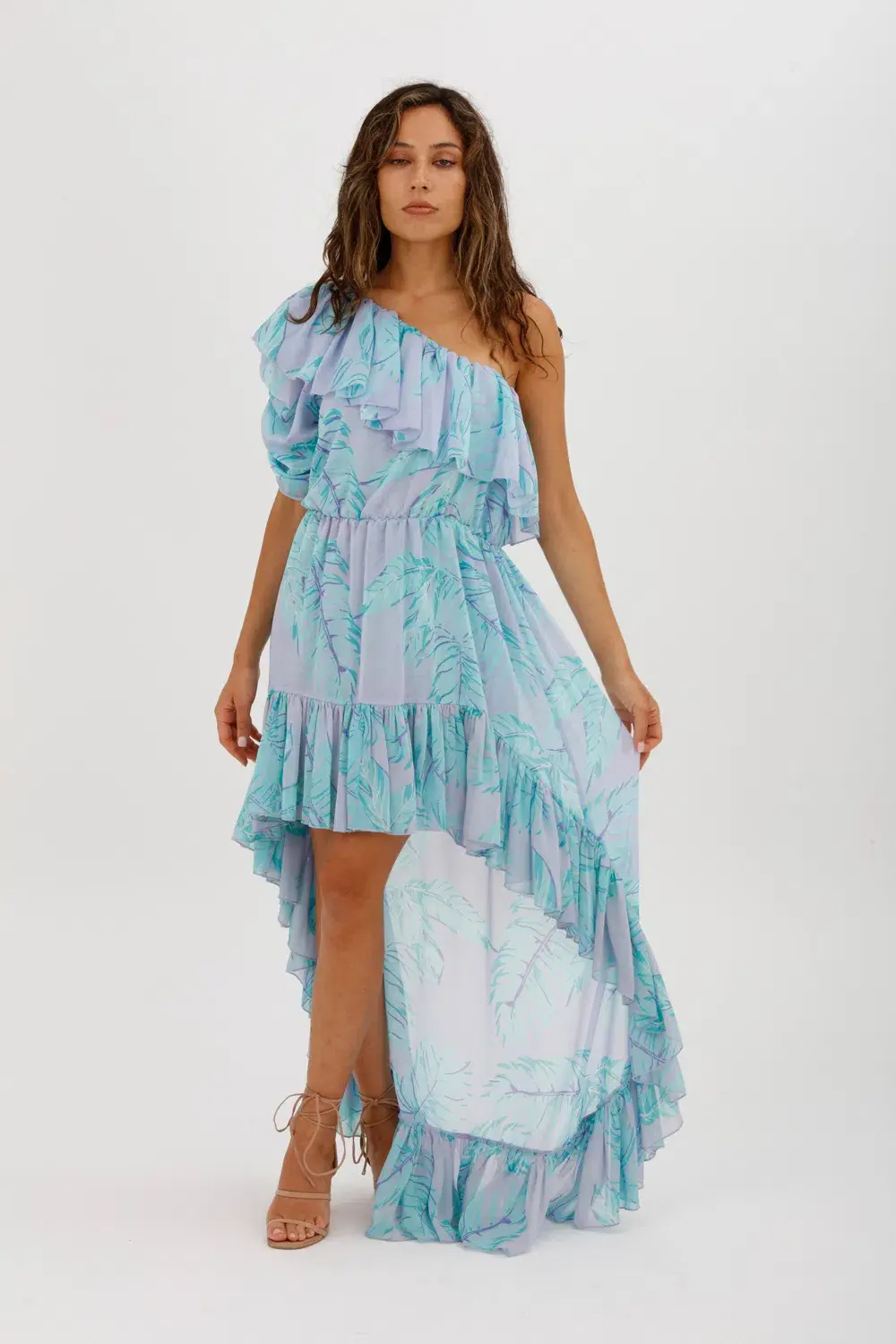 Aggi Antonellina Mistyy Lilac Dress Blue Size M/Au 10 - Image 1