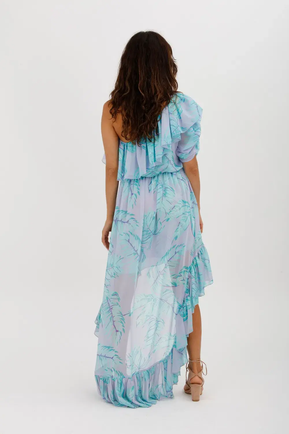 Aggi Antonellina Mistyy Lilac Dress Blue Size M/Au 10 - Image 8