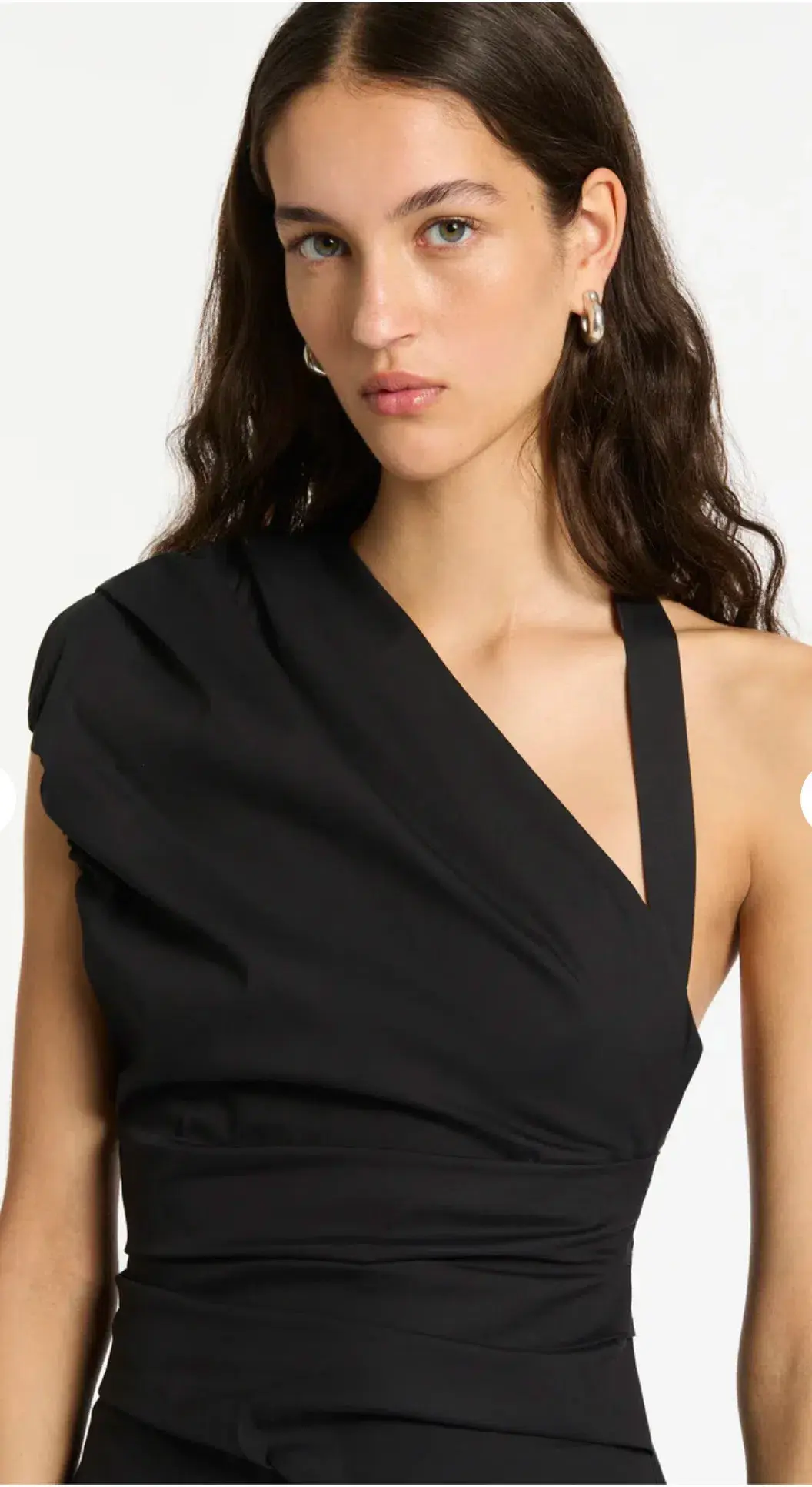 Sir the Label Giacomo Gathered Gown in Black Size 10 - Image 3