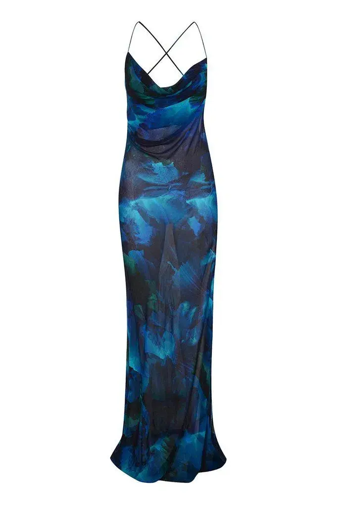 Rat & Boa Rafinha Dress Blue Size L/Au 12 - Image 5