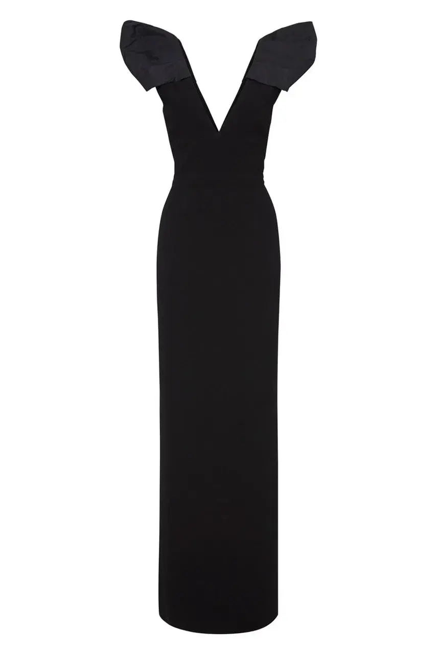 Rebecca Vallance Katie Gown Black Size 10  for rent on The Volte - main image