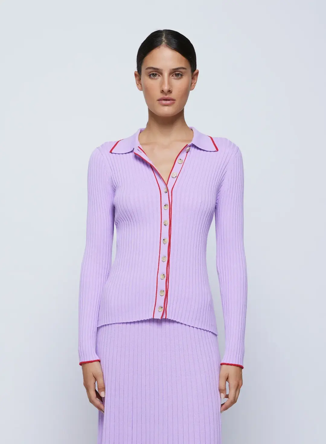 Anna Quan Ashlen Top Felicia Skirt Lilac Orchid Set Size AU 8 for rent on The Volte - main image