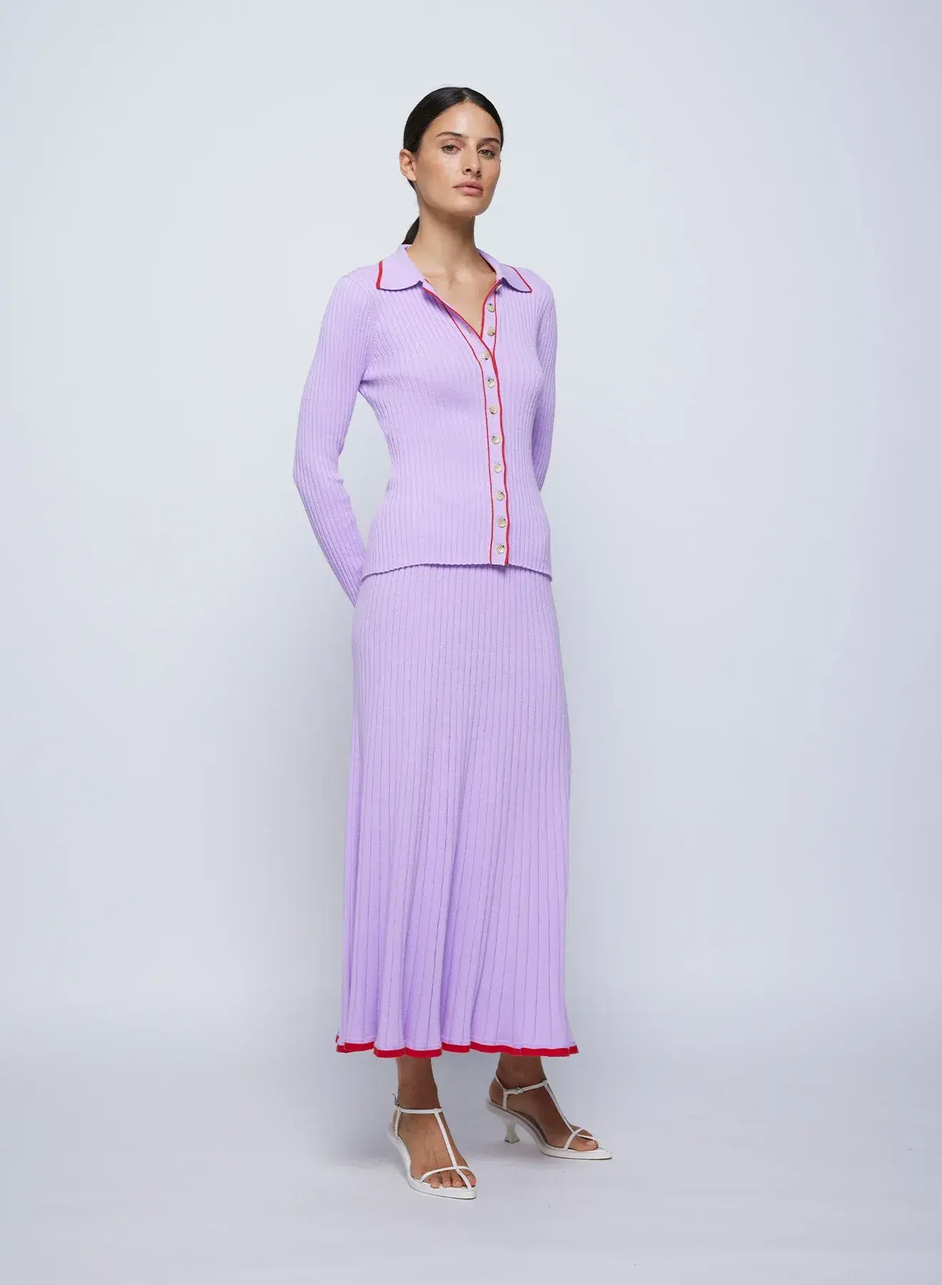 Anna Quan Ashlen Top Felicia Skirt Lilac Orchid Set Size AU 8 - Image 2