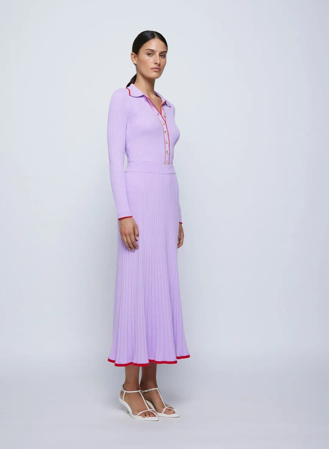Anna Quan Ashlen Top Felicia Skirt Lilac Orchid Set Size AU 8 for rent on The Volte - main image