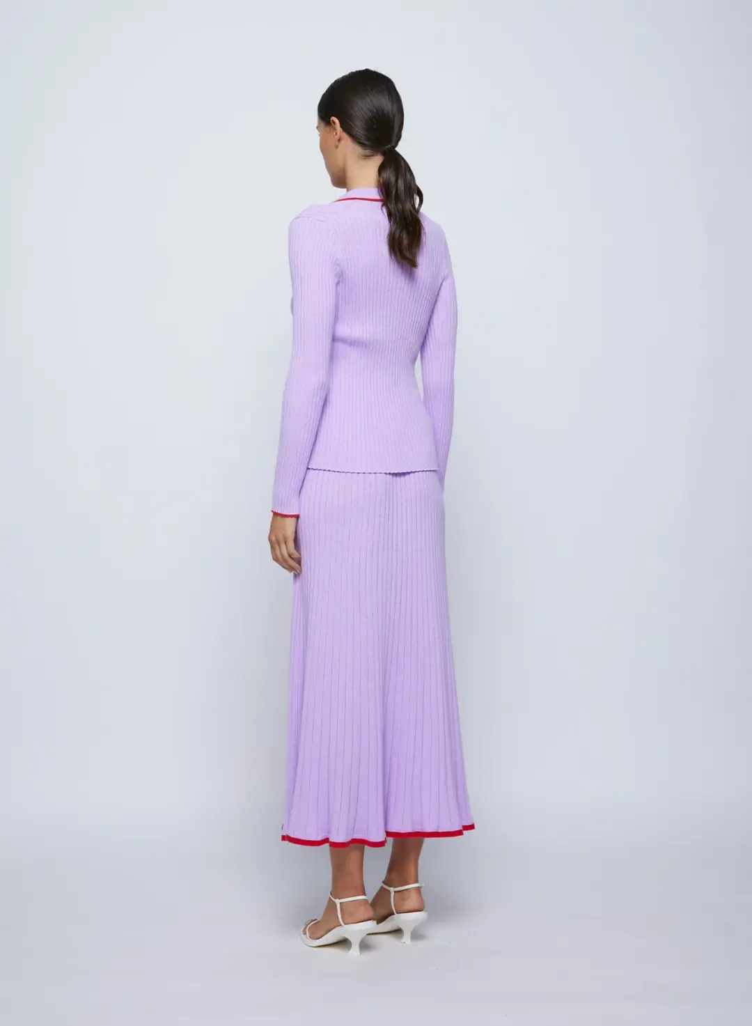 Anna Quan Ashlen Top Felicia Skirt Lilac Orchid Set Size AU 8 for rent on The Volte - main image