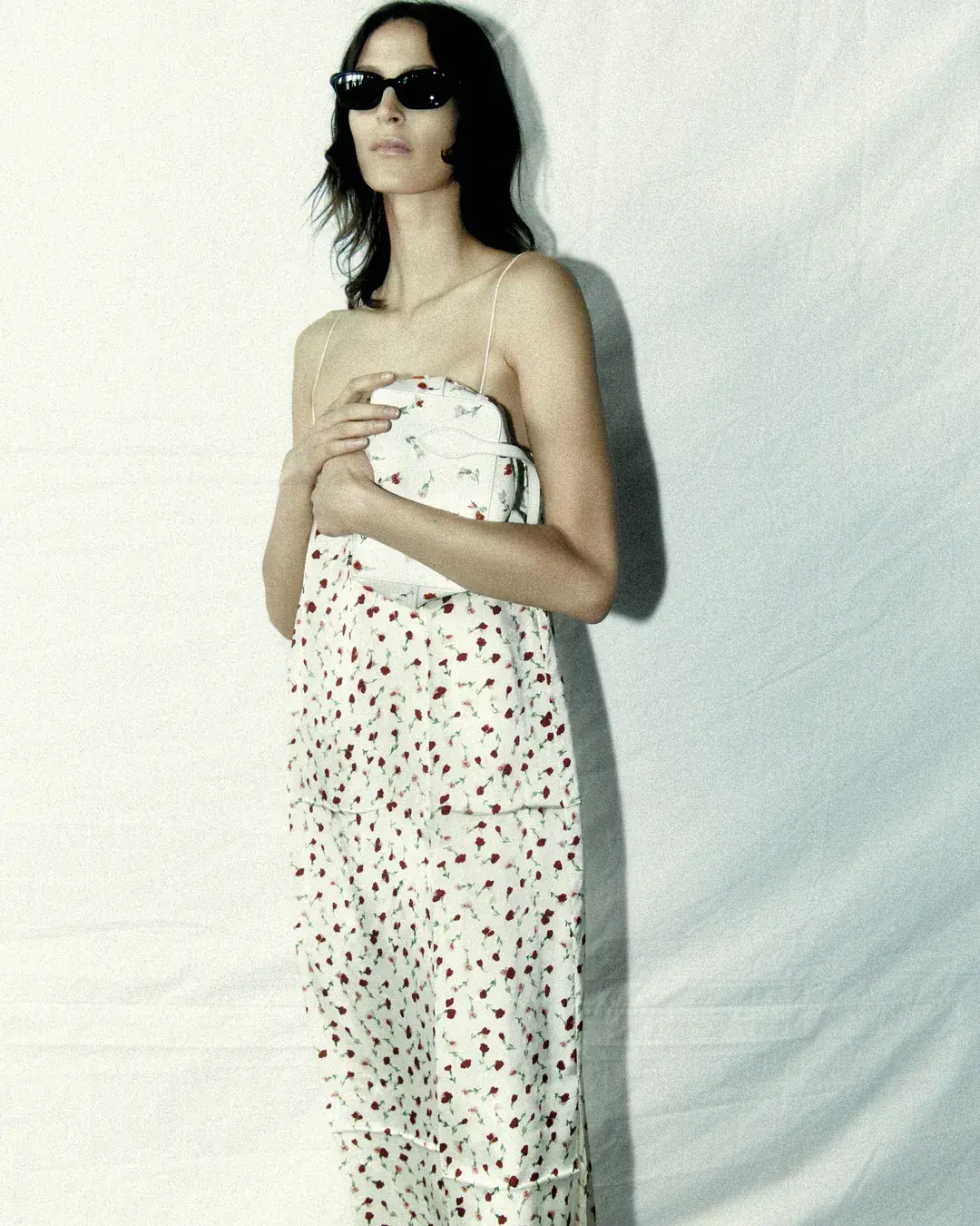Khaite Sicily Rose Slip Dress Print Size 8  - Image 5