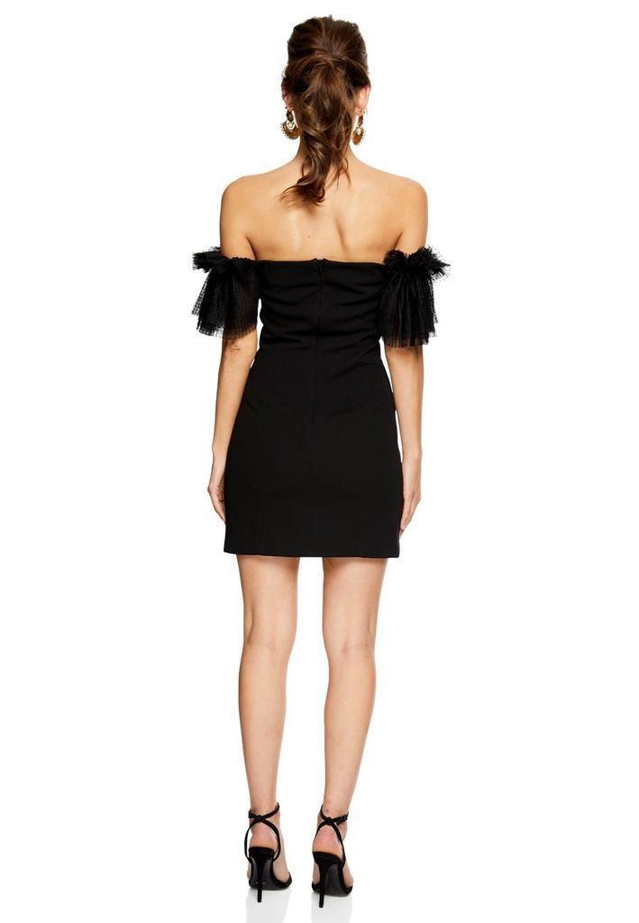 Elliatt Marble Mini Dress Black Size 6 - Image 3