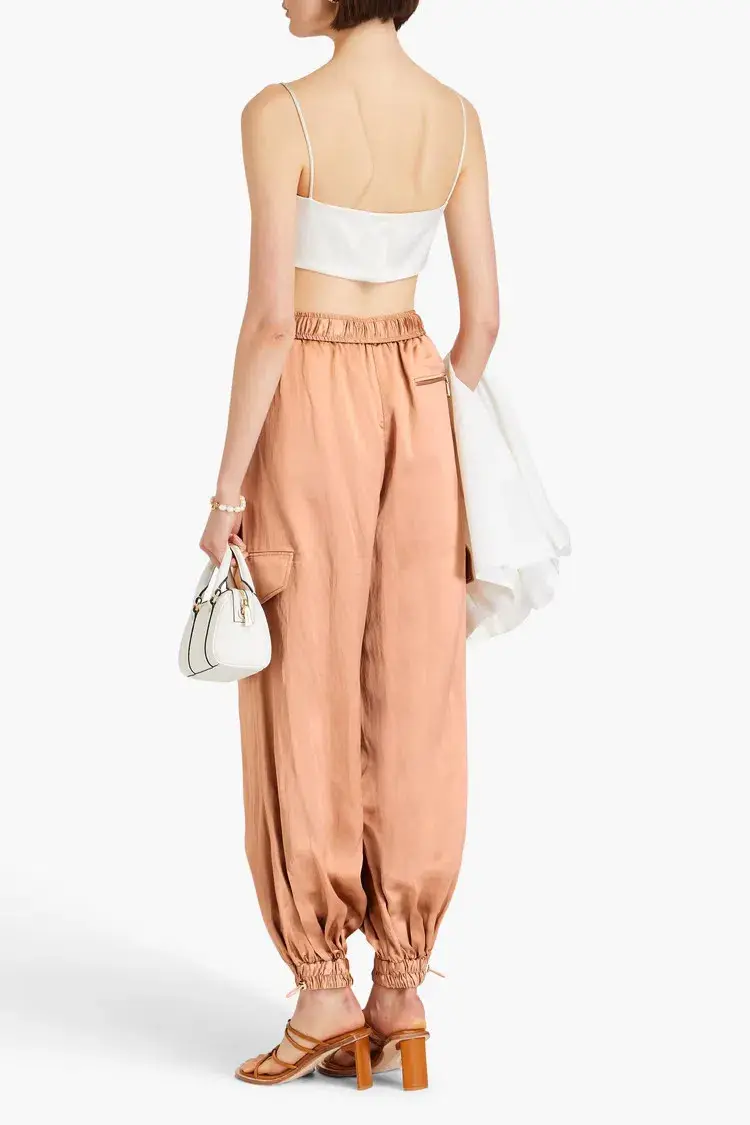 Zimmermann Wonderland Harem Cargo Pant Antique Rose Size 0 / AU 8 - Image 2