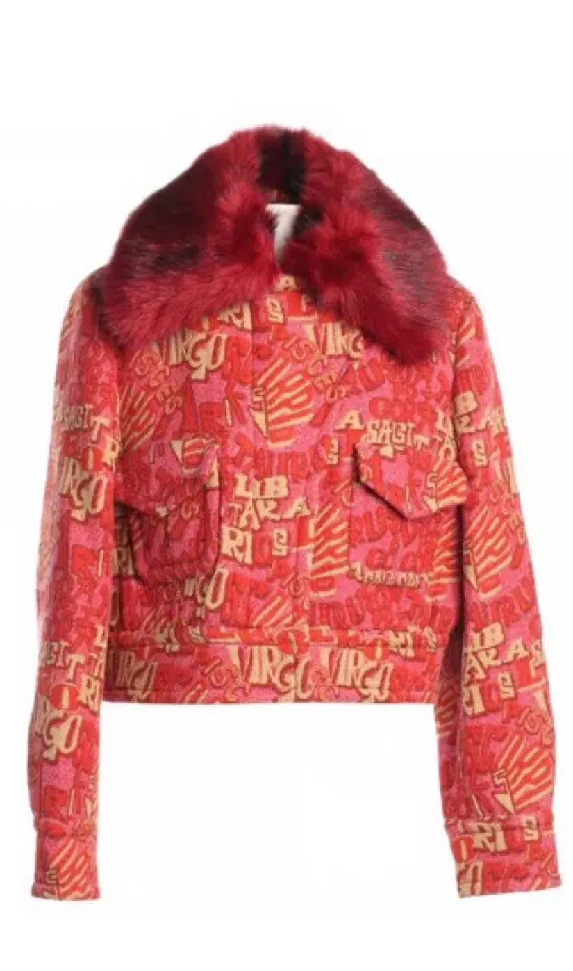 Zimmermann Kaleidoscope Faux Fur Bomber Jacket Size 1 / AU10 - Image 1