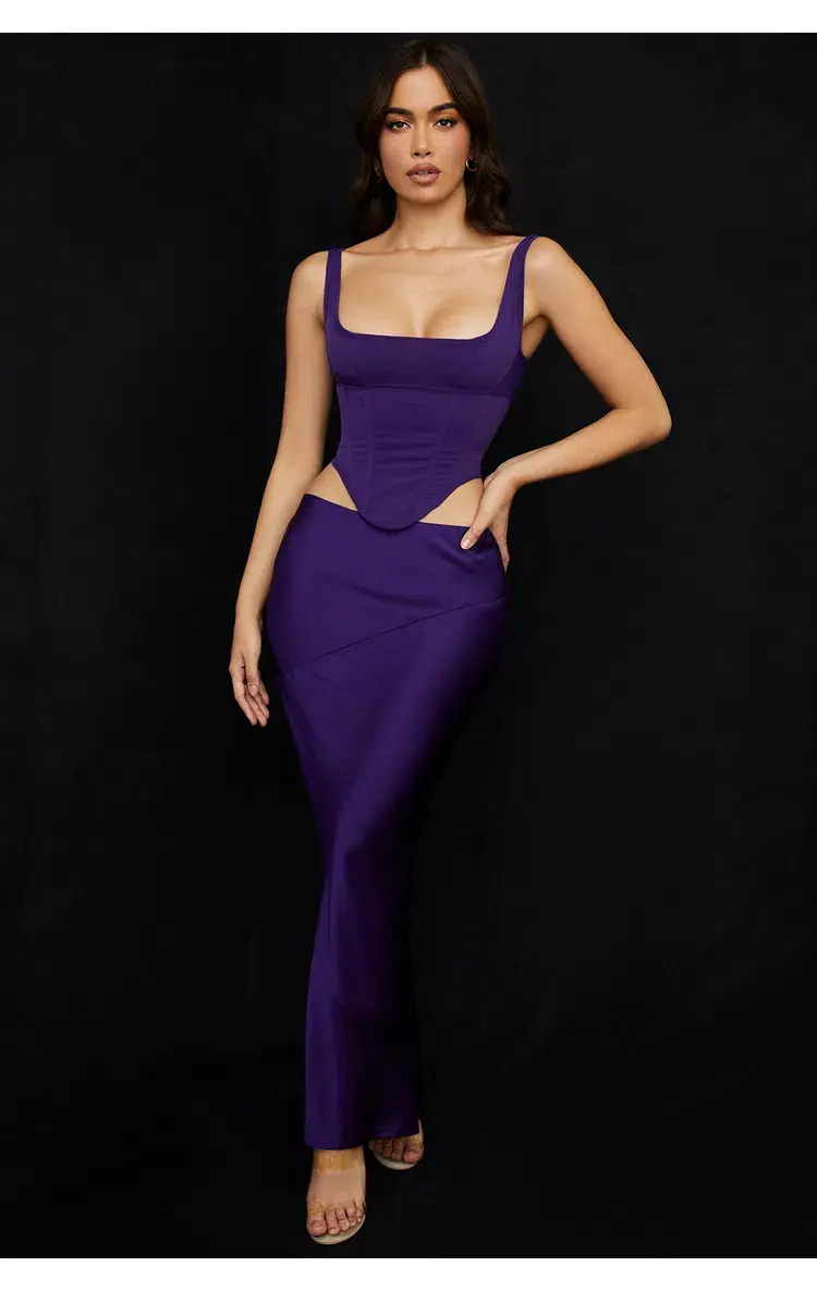 House of CB Edetta Corset Top and Colette Skirt Purple Size S/Au 8  - Image 1