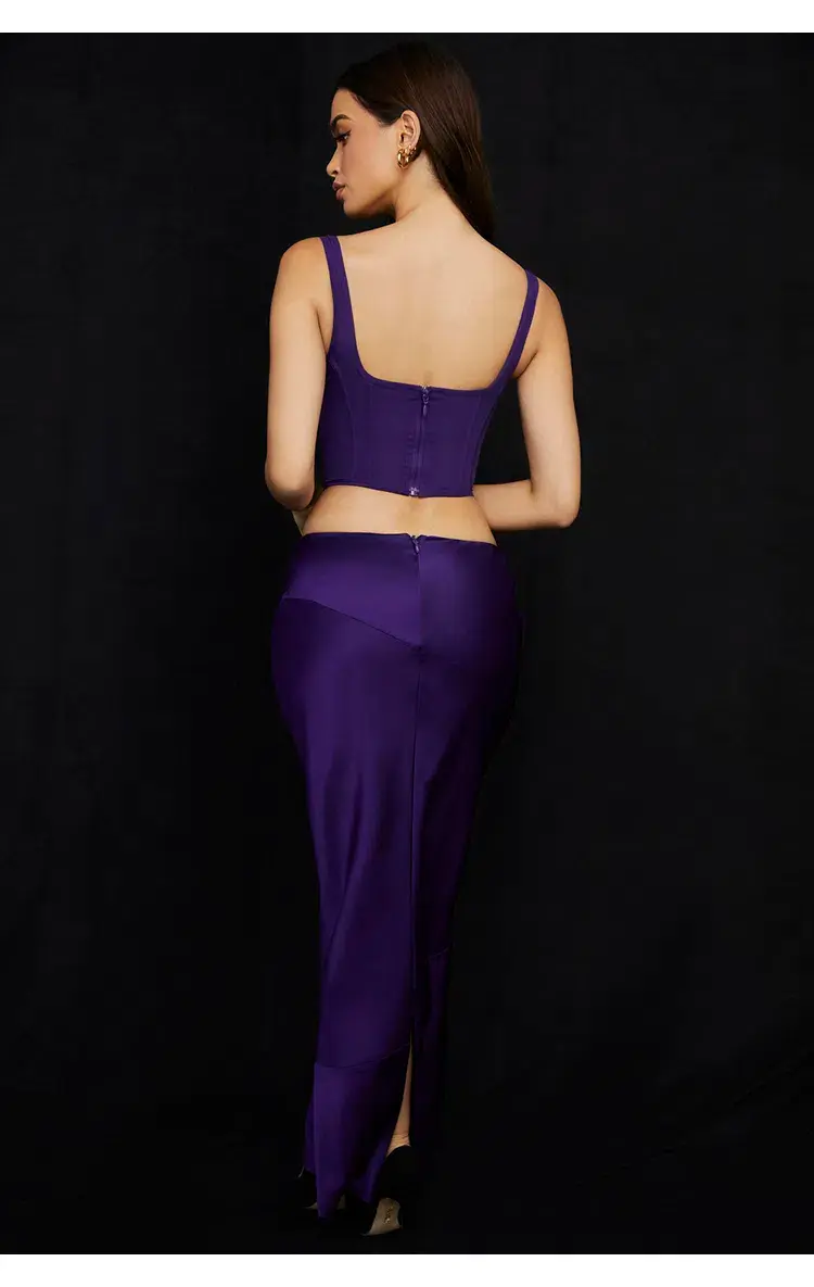 House of CB Edetta Corset Top and Colette Skirt Purple Size S/Au 8  - Image 4
