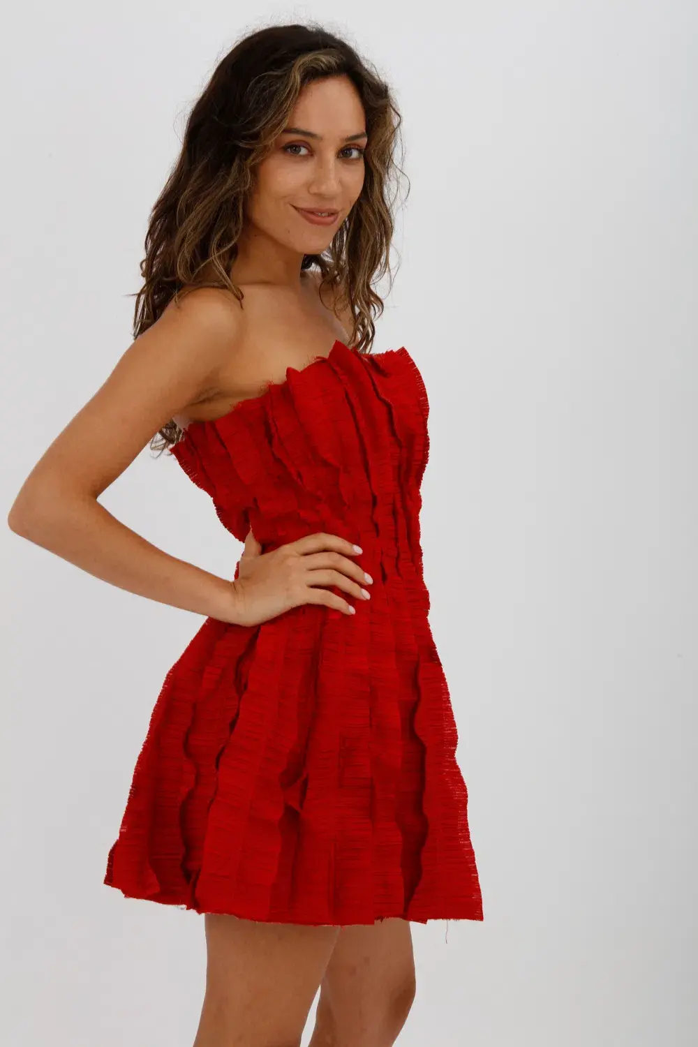 AJE Hybrid Sleeveless Mini Dress Scarlet Red Size 10 - Image 12