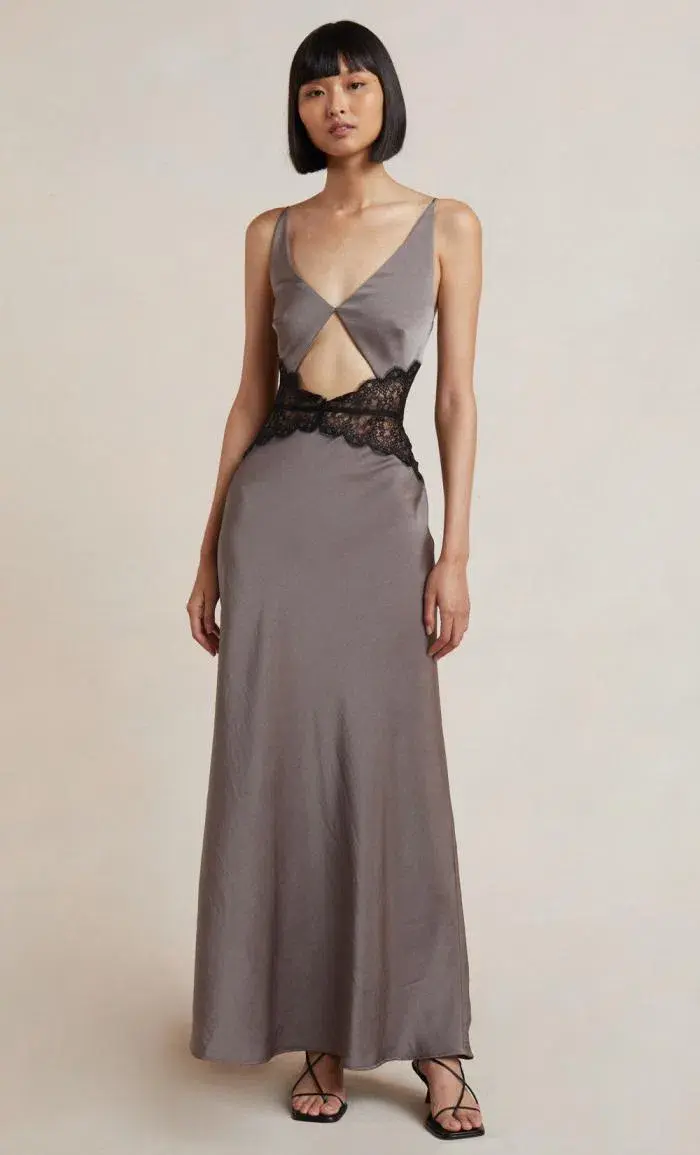 Bec & Bridge Camille Maxi Dress Grey Size XXL / AU 16 - Image 3