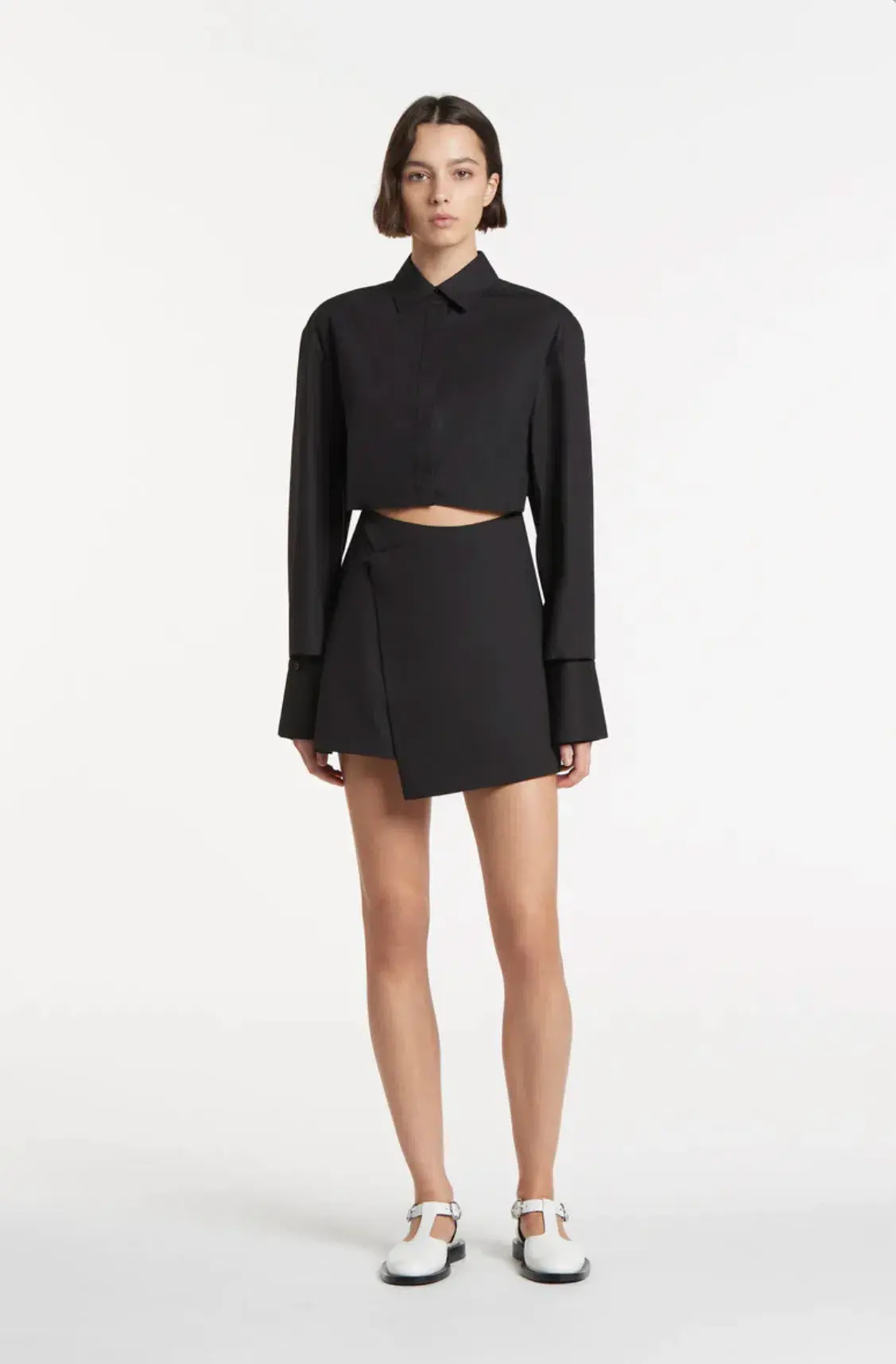 Sir the Label Dion Shirt Dress Black Size 0 / Au 6 - Image 1