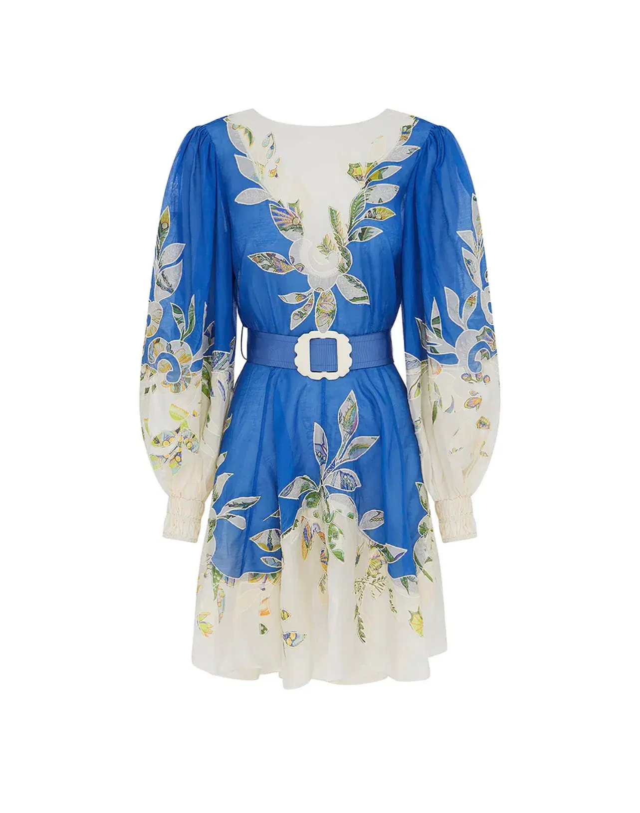 Alemais Rita Embroidered Mini Dress Blue Size XS / AU 6  - Image 6