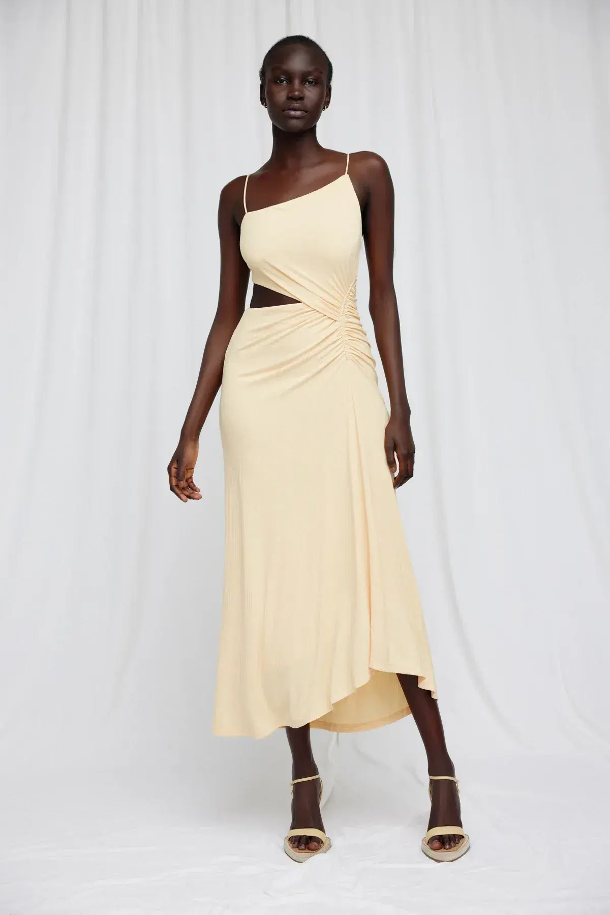 Significant Other Roisin Midi Dress Yellow Size XS / Au 6 - Image 1
