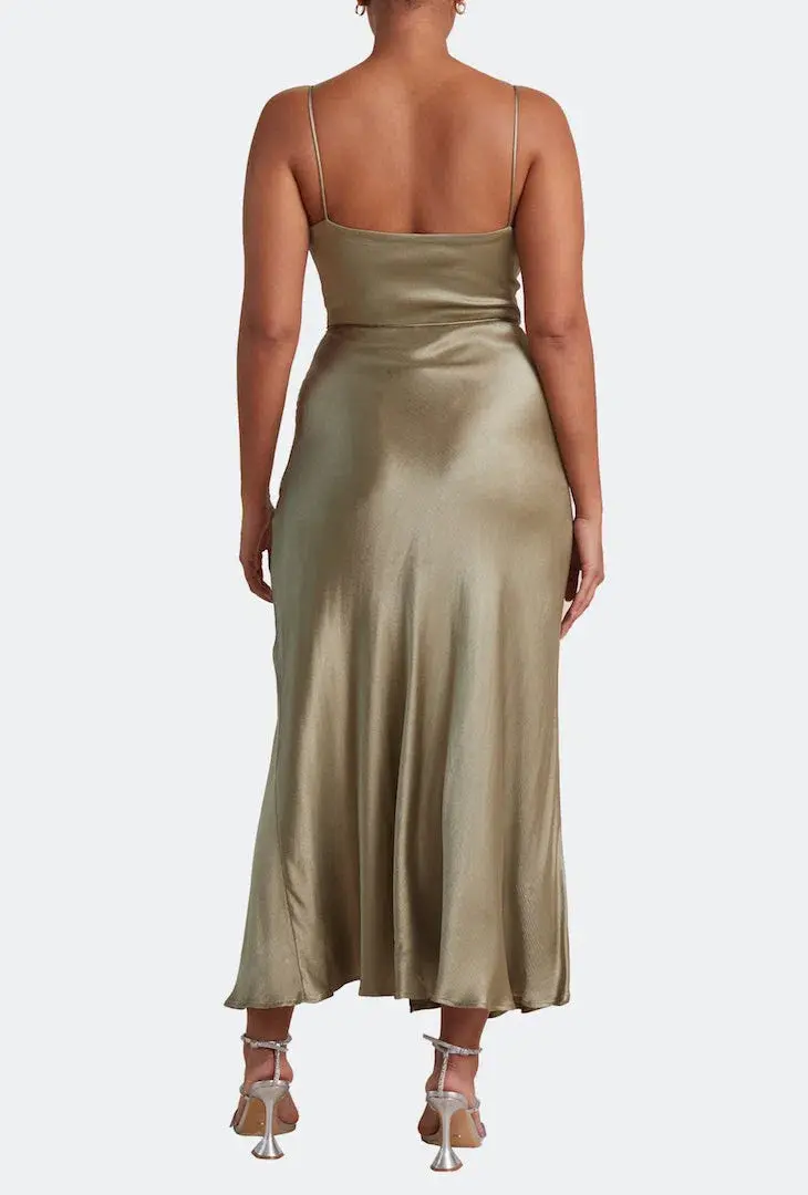 Bec & Bridge Moon Dance Midi Dress in Sage Size 8 / S - Image 2