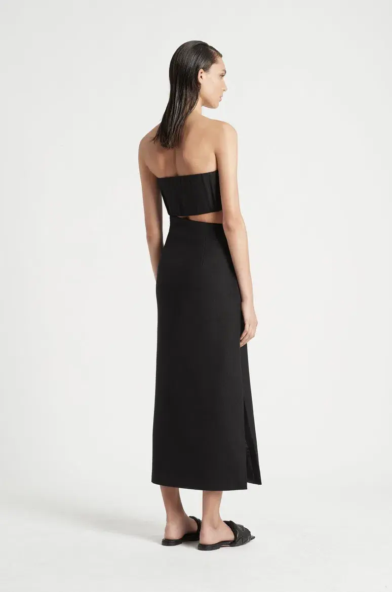 Sir the Label Yves Strapless Dress Black Size 2 / Au 10 for rent on The Volte - main image