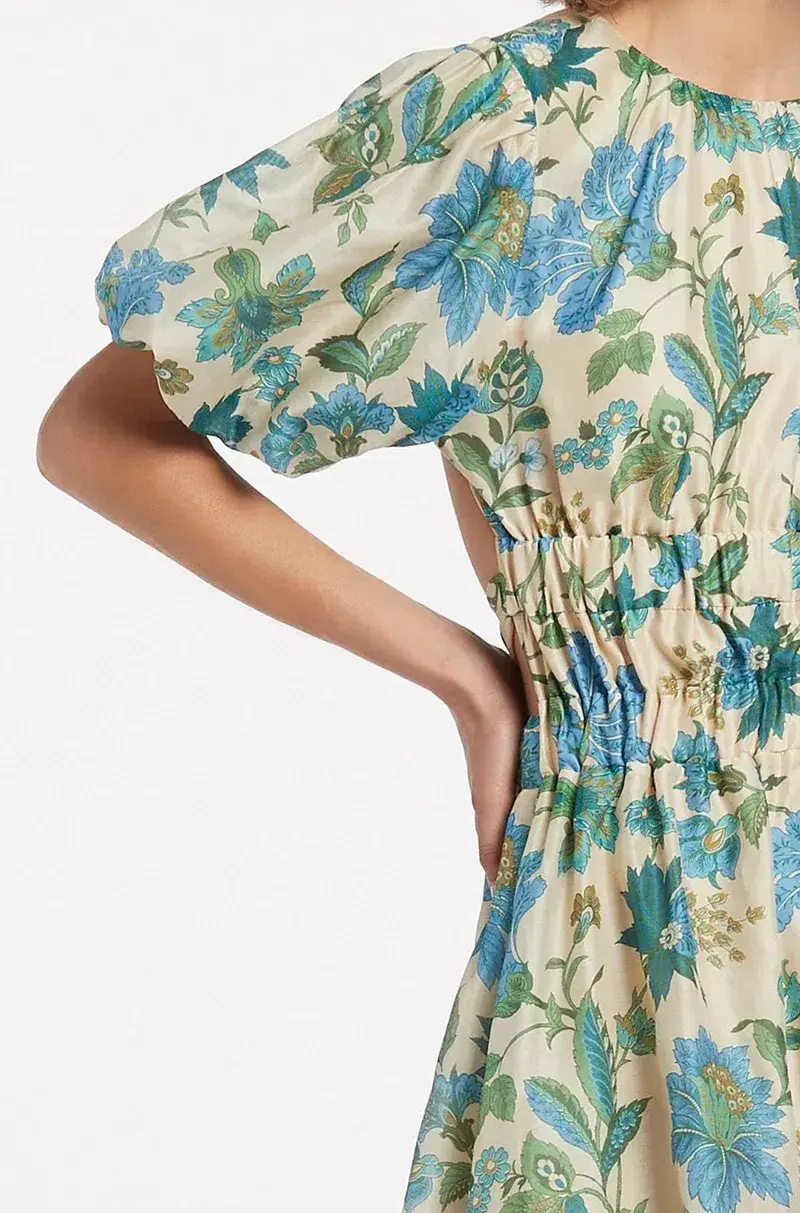 Sir The Label Celia Open Back Mini  Dress Cream Size AU 8 for rent on The Volte - main image