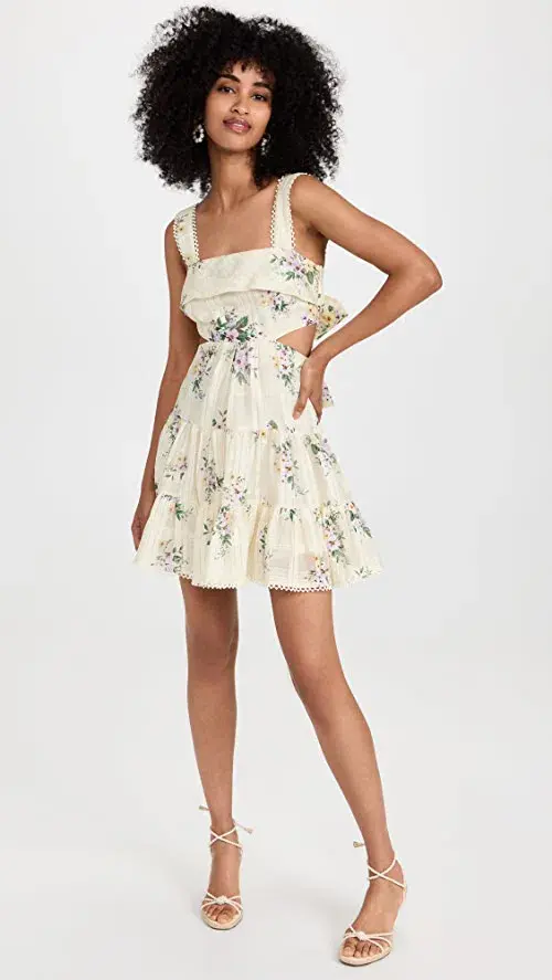 Alemais Margot Mini Sundress Floral Size AU 6 - Image 1