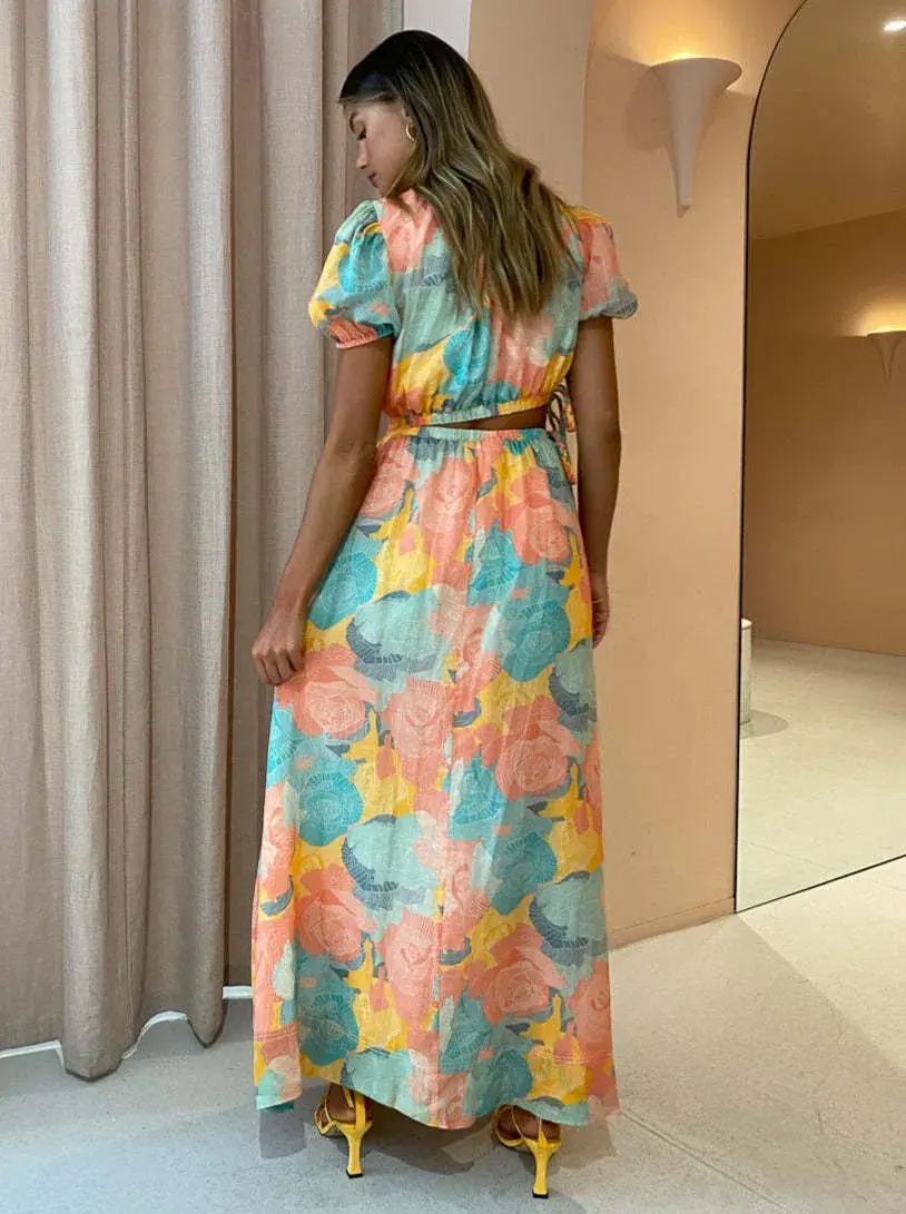 New Romantics Lavender Mist Maxi Dress Multi Size AU 10 - Image 2