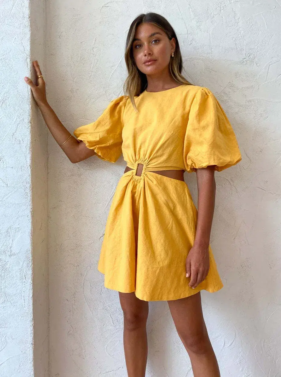 New Romantics Dolce Vita Mini Yellow Size AU 10 - Image 3