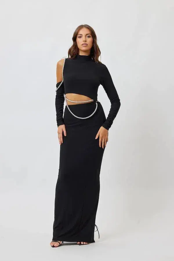 Bianca & Bridgett Sadie Dress Black Size AU 8 - Image 1