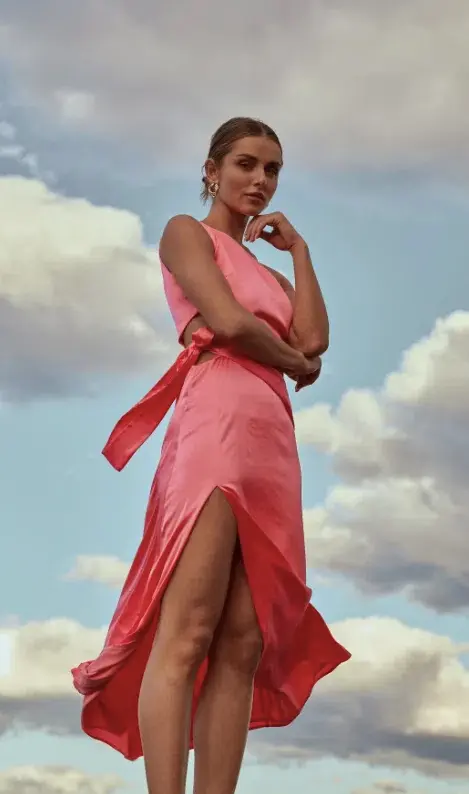 Sonya Moda, Zahra Dress In Flamingo Pink Size AU 8  - Image 4
