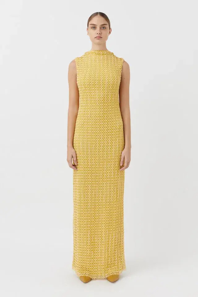 Camilla and Marc Riviera Column Dress Yellow Size XS/AU 6 - Image 1