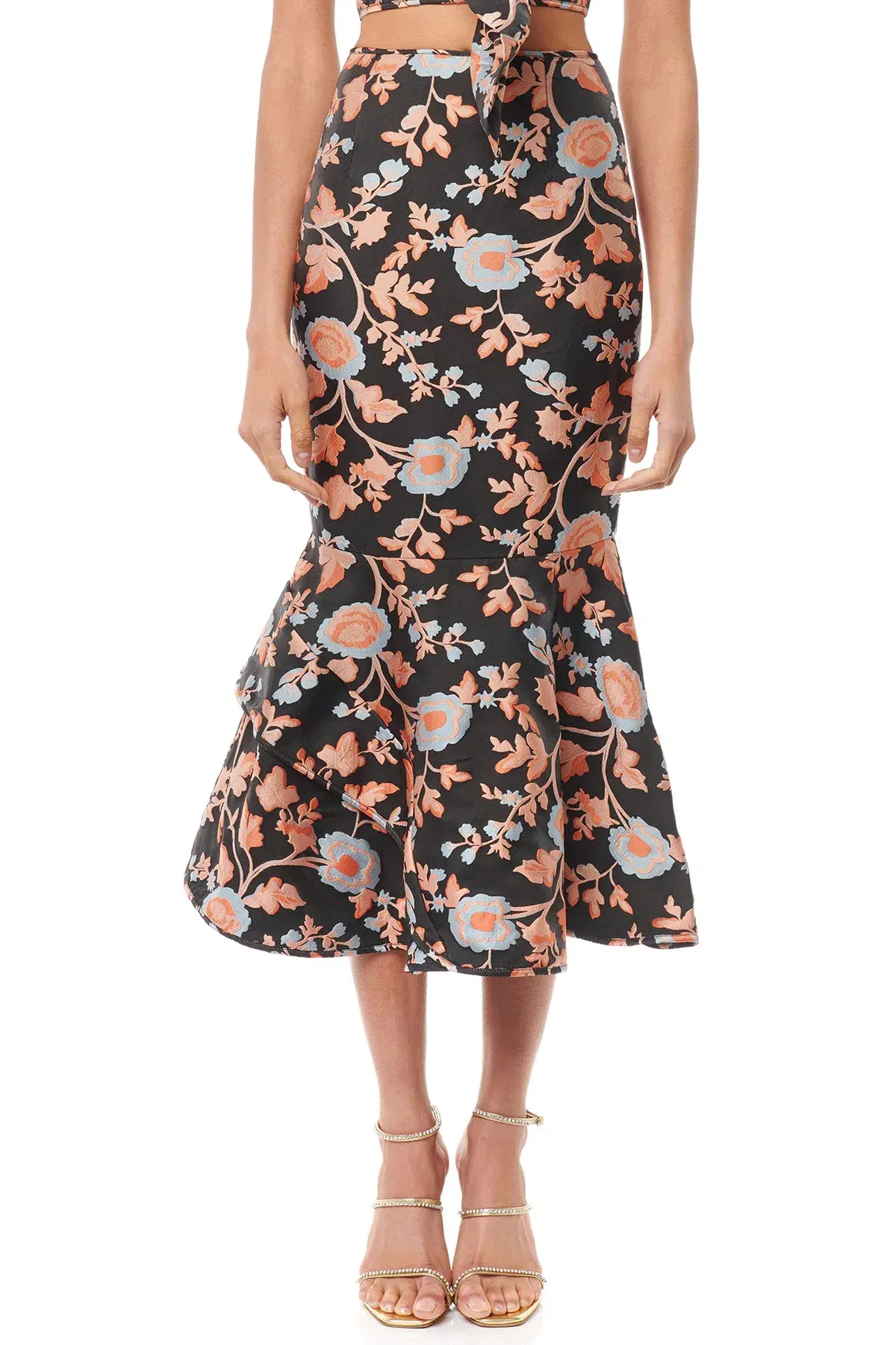 Eliya The Label Kianne Top and Zani Skirt Set Floral Size 10 - Image 3