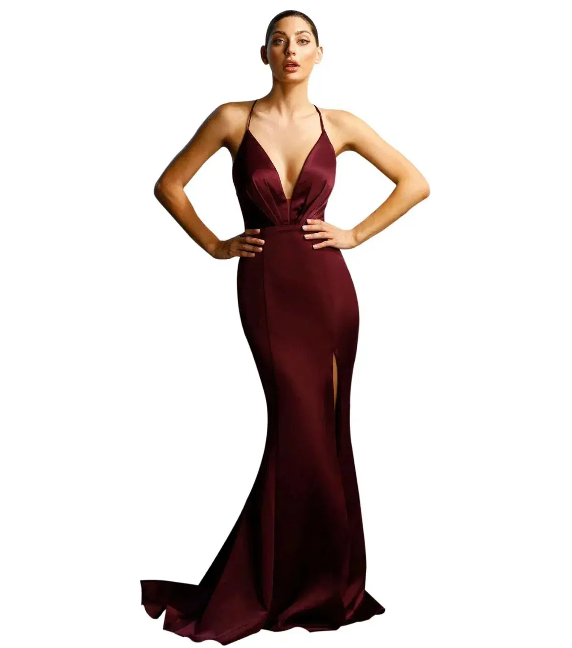 Jadore JX1101 Formal Dress Berry Size 4 - Image 2