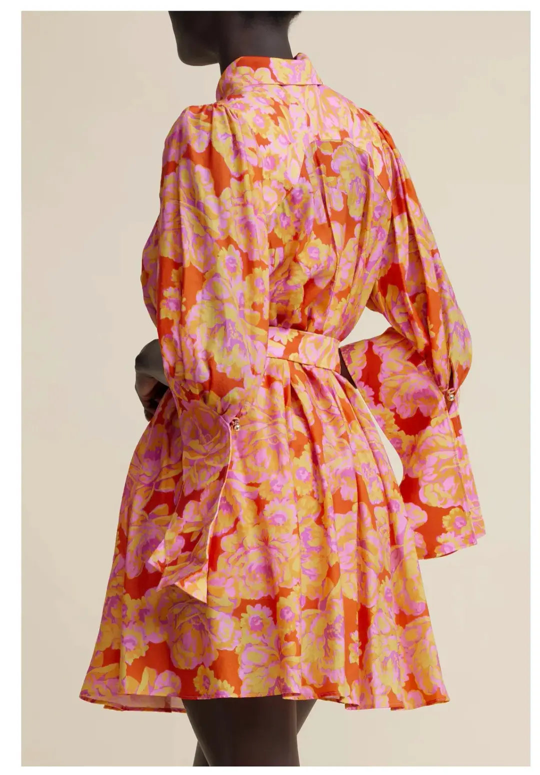 Acler Merrylands Mini Shirtdress Summer Bloom Size 8 for rent on The Volte - main image