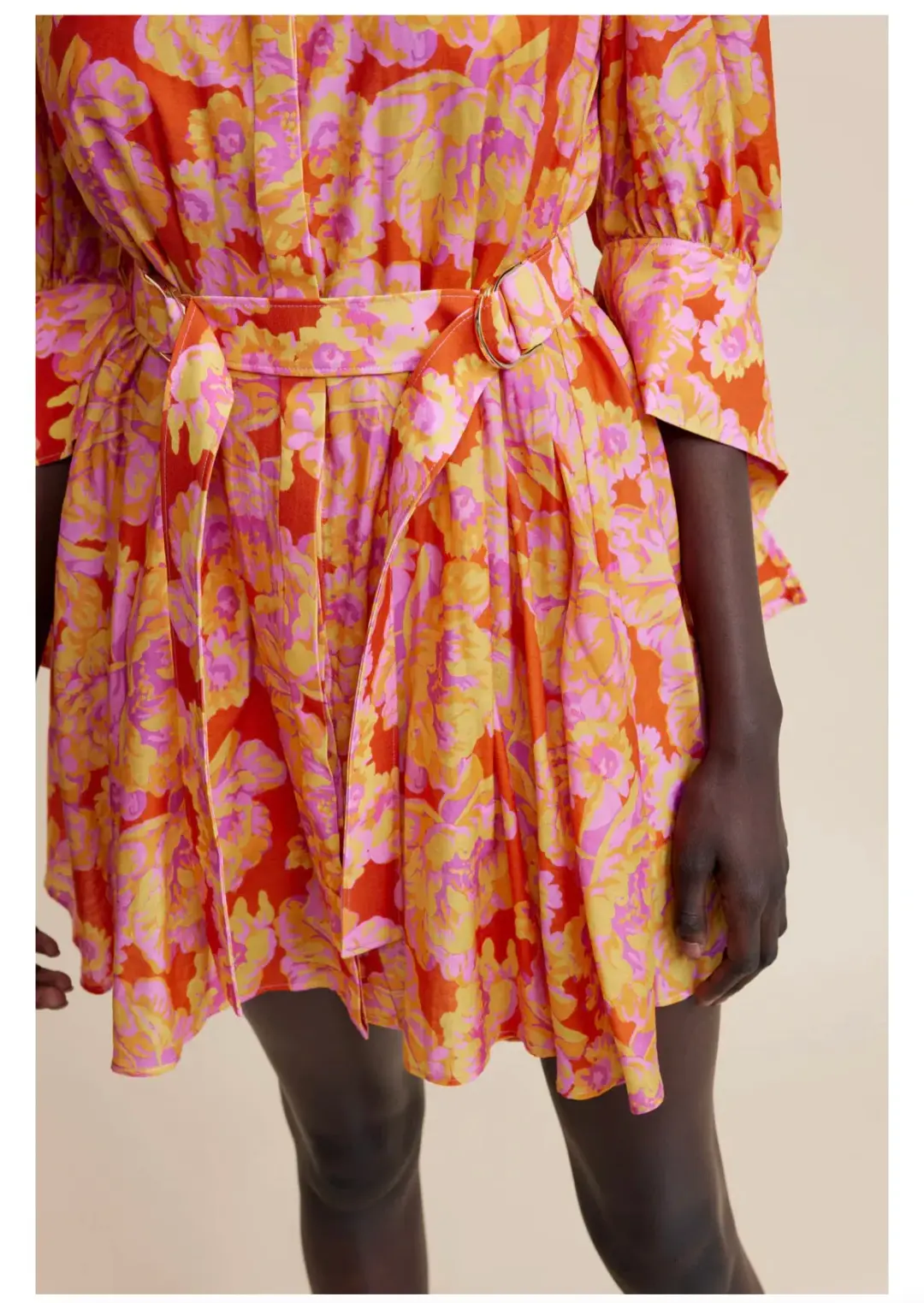 Acler Merrylands Mini Shirtdress Summer Bloom Size 8 for rent on The Volte - main image