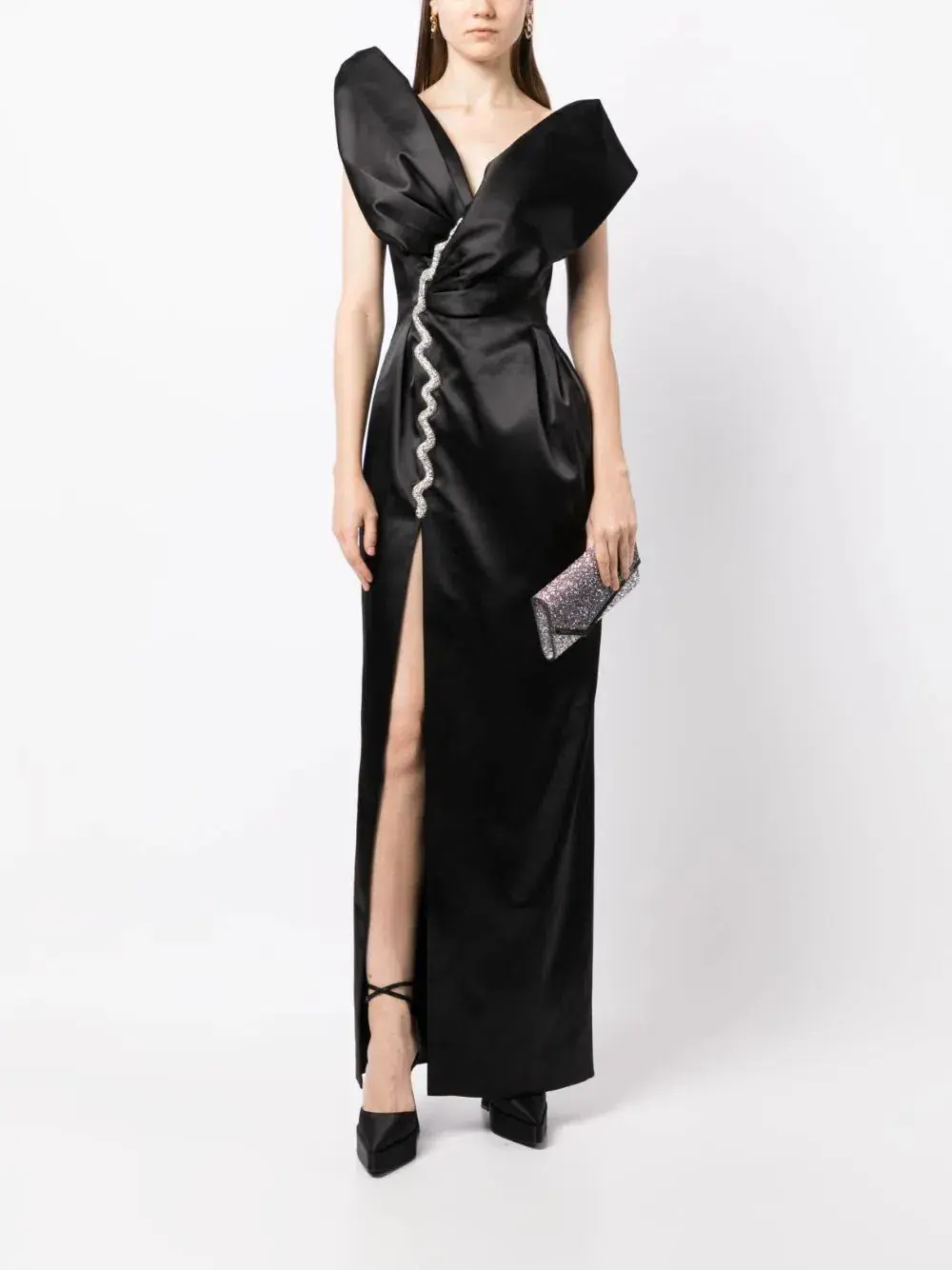 Rachel Gilbert Vivi Gown Black Size AU 8 - Image 1