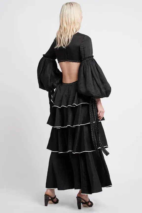 Aje  Gracious Cut Out Dress Black Size 6 - Image 2
